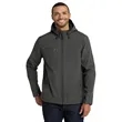 Port Authority Textured Hooded Soft Shell Jacket. | https://www.bestnamebadges.com