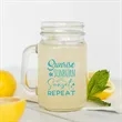 16 Oz Custom Mason Jars With Handles | https://www.bestnamebadges.com