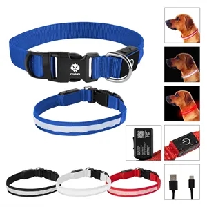 Light Up Rechargable Pet Collar - Medium