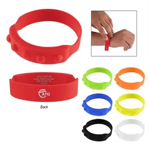 Push Pop Recycled Silicone Wristband