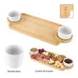 Bamboo Serving Tray With Porcelain Bowls | https://www.bestnamebadges.com