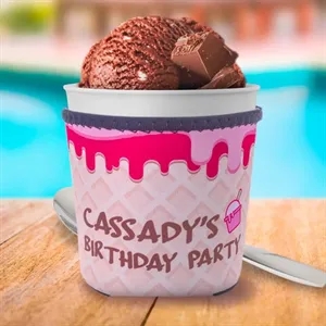 Full Color Neoprene Ice Cream Pint Sleeves