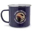 16 Oz Custom Campfire Metal Mug | https://www.bestnamebadges.com