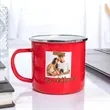 16 Oz Custom Campfire Metal Mug | https://www.bestnamebadges.com