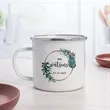 16 Oz Custom Campfire Metal Mug | https://www.bestnamebadges.com