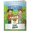 Coloring Book - Do Your Part & Vote | https://www.bestnamebadges.com