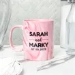 11oz Marble Coffee Mugs | https://www.bestnamebadges.com