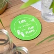 4 Inch Round Foam Coasters | https://www.bestnamebadges.com