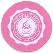 4 Inch Round Foam Coasters | https://www.bestnamebadges.com