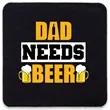 4 Inch Square Foam Coasters | https://www.bestnamebadges.com