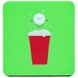 4 Inch Square Foam Coasters | https://www.bestnamebadges.com