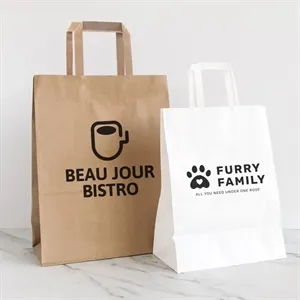 10 X 13 Inch Custom Paper Shopping Bag With Handles