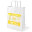 10 X 13 Inch Custom Paper Shopping Bag With Handles | https://www.bestnamebadges.com