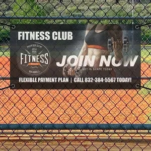 Custom 1' X 2' Mesh Banners