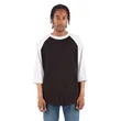 Shaka Wear Adult Three-Quarter Sleeve Raglan T-Shirt | https://www.bestnamebadges.com