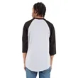 Shaka Wear Adult Three-Quarter Sleeve Raglan T-Shirt | https://www.bestnamebadges.com