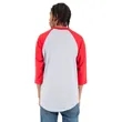 Shaka Wear Adult Three-Quarter Sleeve Raglan T-Shirt | https://www.bestnamebadges.com