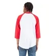 Shaka Wear Adult Three-Quarter Sleeve Raglan T-Shirt | https://www.bestnamebadges.com