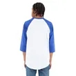 Shaka Wear Adult Three-Quarter Sleeve Raglan T-Shirt | https://www.bestnamebadges.com