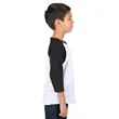Shaka Wear Youth Three-Quarter Sleeve Raglan | https://www.bestnamebadges.com
