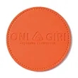 Custom Leather Coasters | https://www.bestnamebadges.com