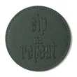 Custom Leather Coasters | https://www.bestnamebadges.com