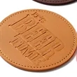 Custom Leather Coasters | https://www.bestnamebadges.com