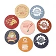 Custom Leather Coasters | https://www.bestnamebadges.com
