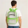 Pocket Clear Plastic Backpacks | https://www.bestnamebadges.com