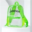 Pocket Clear Plastic Backpacks | https://www.bestnamebadges.com