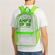 Pocket Clear Plastic Backpacks | https://www.bestnamebadges.com