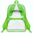 Pocket Clear Plastic Backpacks | https://www.bestnamebadges.com