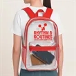 Pocket Clear Plastic Backpacks | https://www.bestnamebadges.com