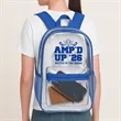 Pocket Clear Plastic Backpacks | https://www.bestnamebadges.com