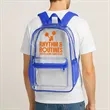 Pocket Clear Plastic Backpacks | https://www.bestnamebadges.com