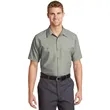 Red Kap Short Sleeve Industrial Work Shirt. | https://www.bestnamebadges.com