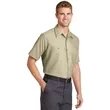 Red Kap Short Sleeve Industrial Work Shirt. | https://www.bestnamebadges.com