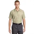 Red Kap Short Sleeve Industrial Work Shirt. | https://www.bestnamebadges.com