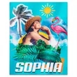 Custom Plush Fleece Photo Blanket | https://www.bestnamebadges.com