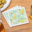 Large Print Full Color Linen-Like Beverage Napkins | https://www.bestnamebadges.com