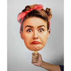 Face Cutout Hand Fans