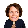 Face Cutout Hand Fans | https://www.bestnamebadges.com