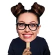Face Cutout Hand Fans | https://www.bestnamebadges.com