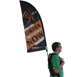 Full Color Backpack Feather Flag