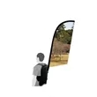 Full Color Backpack Feather Flag | https://www.bestnamebadges.com