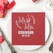 Foil Stamped Square Dinner Napkins | https://www.bestnamebadges.com