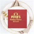 Foil Stamped Square Dinner Napkins | https://www.bestnamebadges.com