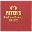 Foil Stamped Square Dinner Napkins | https://www.bestnamebadges.com