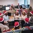 Holiday Christmas Santa Hat | https://www.bestnamebadges.com