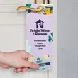 10.5" X 4.25" Door Hanger With Slits For Business Card | https://www.bestnamebadges.com